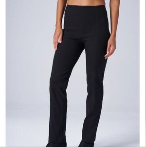 Franne Golde Original Magic Pants Black Pull-On Straight Stretchy Pants, Med EUC